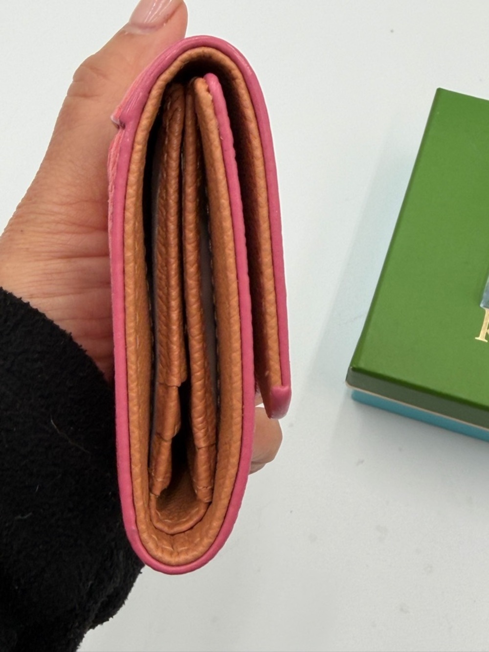 Kate Spade Gemma Pink Scalloped Small Flap Wallet w Box & Insert - Picture 8 of 12